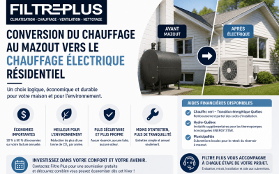 Conversion du chauffage au mazout vers le chauffage électrique résidentiel