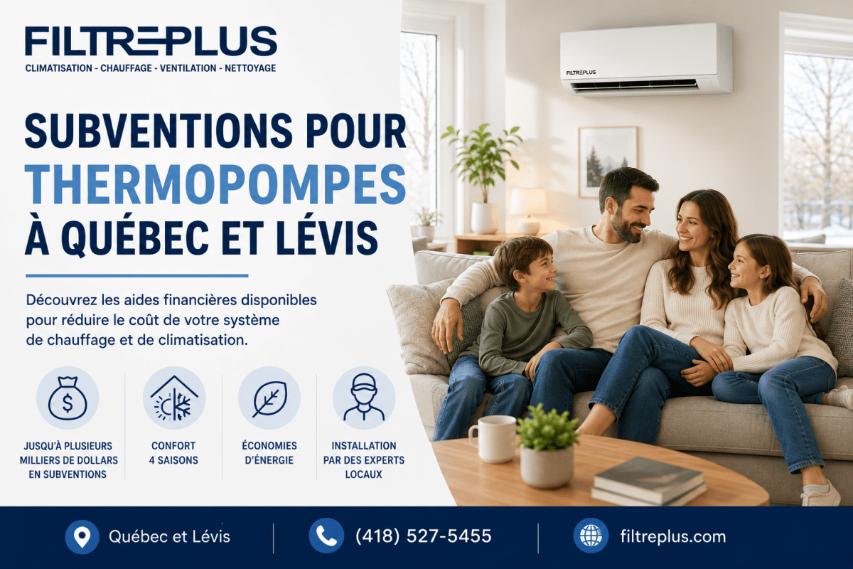 Subventions thermopompe Québec et Lévis combien pouvez-vous économiser en 2026
